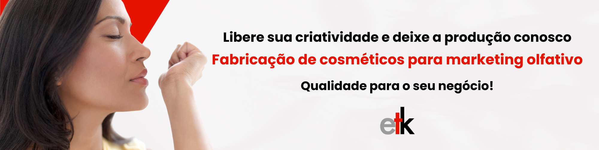 Fabricação de cosméticos para marketing olfativo