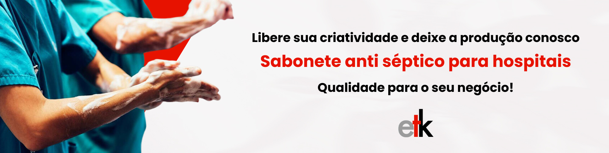 Sabonete anti séptico para hospital