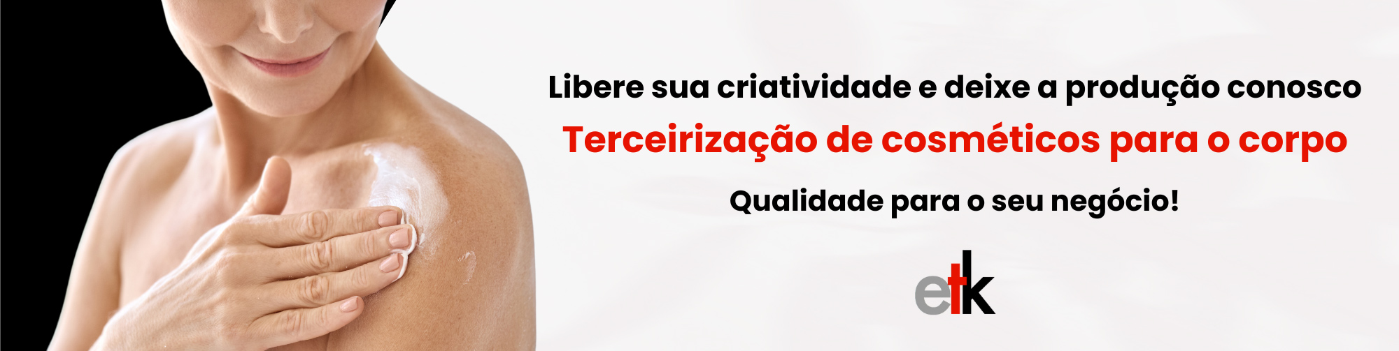 Terceirização de cosméticos para o corpo