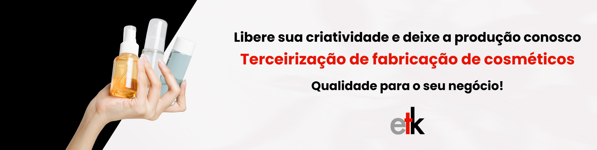 Terceirização na fabricação de cosméticos